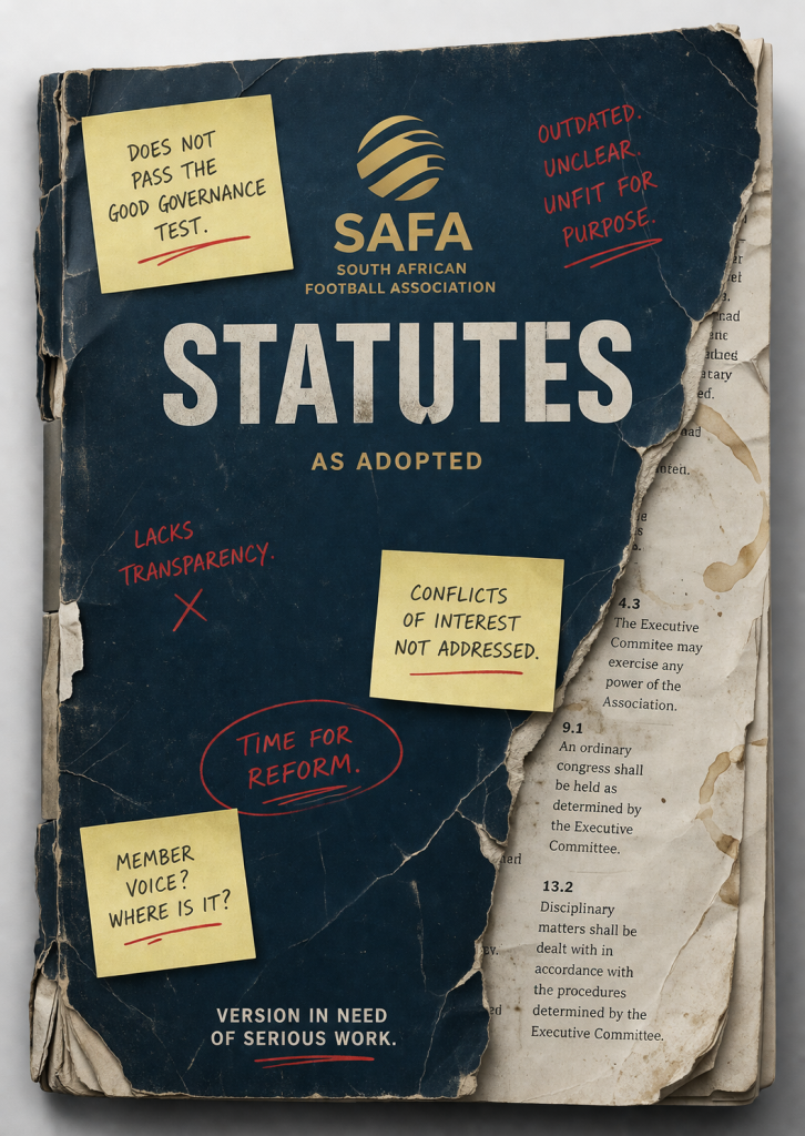 Cover Photo for the Broken SAFA Statutes