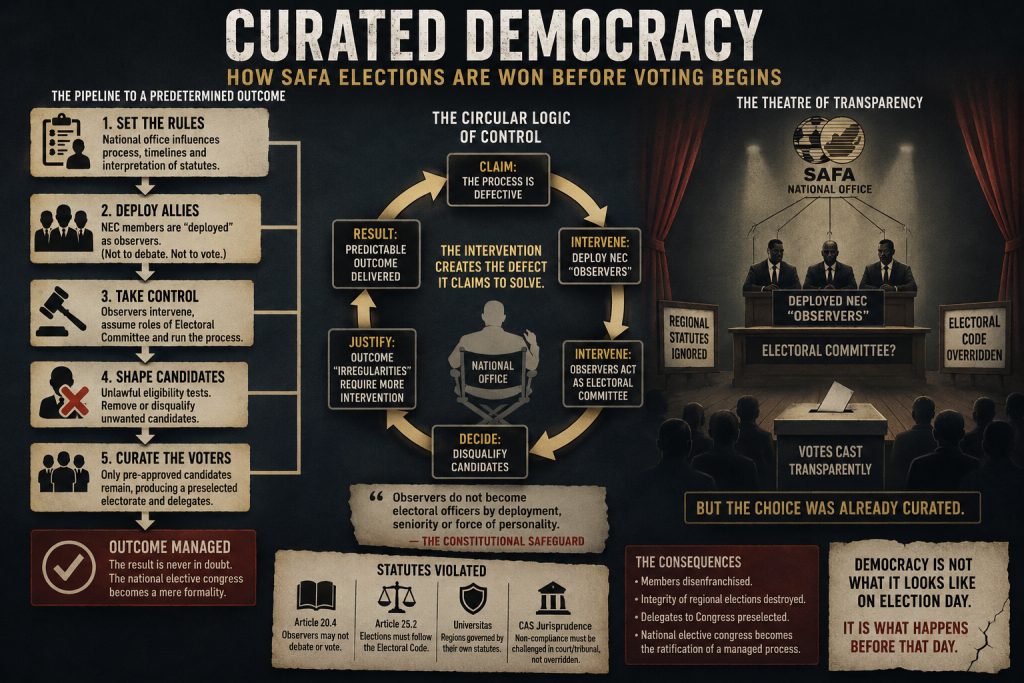Curated Democracy in SAFA
