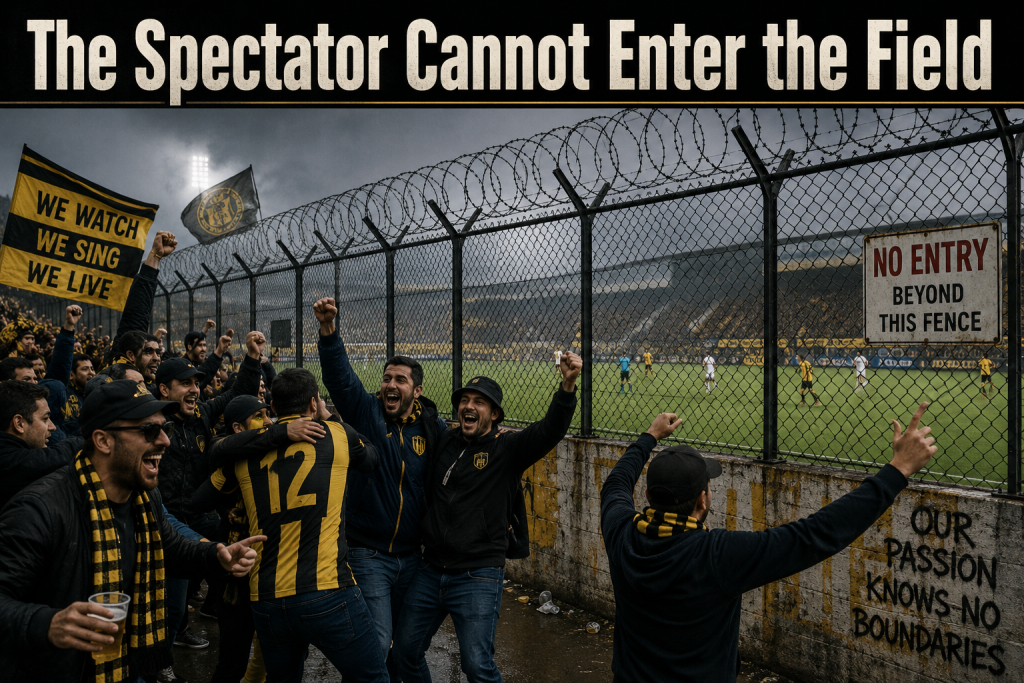 The Spectator Cannot Enter the Field of Play